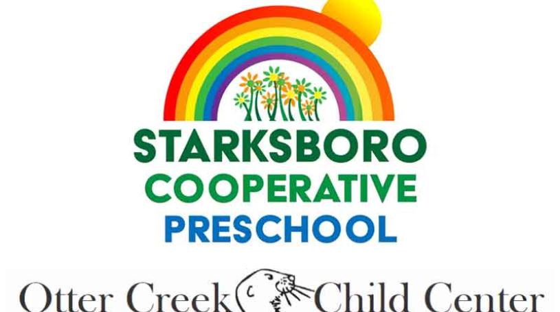 Logos for Starksboro Cooperative Preschool and Otter Creek Child Center