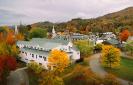 Aerial view of Vermont Law and Graduate School during foliage season
