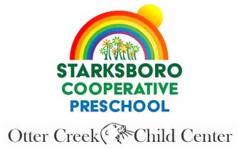 Logos for Starksboro Cooperative Preschool and Otter Creek Child Center